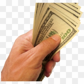 Hand Holding Money Transparent, HD Png Download - hand png