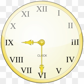 Roman Numeral Clock Ks2, HD Png Download - clock png