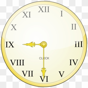 Roman Numeral Clock Ks2, HD Png Download - clock png