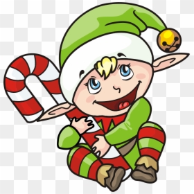 Christmas Elf Cartoon Png, Transparent Png - christmas png