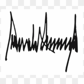 Signature Donald Trump, HD Png Download - trump png