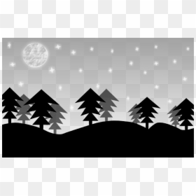 Stars And Trees Clip Art, HD Png Download - trees png