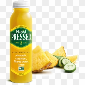 Naked Pressed Juice Pineapple, HD Png Download - pineapple png