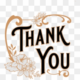 Vintage Thank You Clip Art, HD Png Download - thank you png