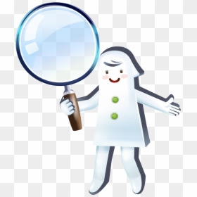 Cartoon, HD Png Download - magnifying glass png