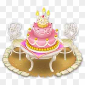 Pink Birthday Cake Transparent Background, HD Png Download - birthday cake png