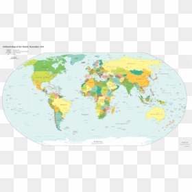 Map Of The World Now, HD Png Download - world map png
