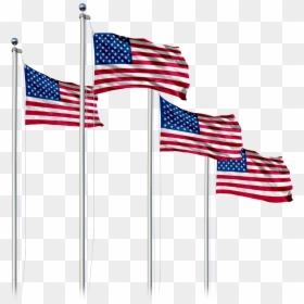 American Flag Pole Transparent, HD Png Download - usa flag png