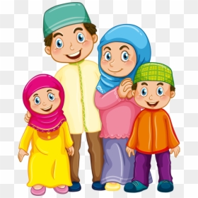 Muslim Clipart, HD Png Download - family png