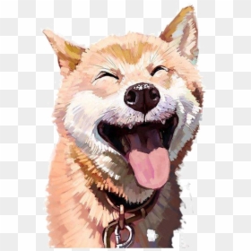 Laughing Shiba Inu Transparent, HD Png Download - doge png