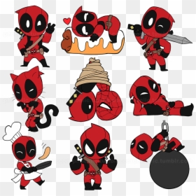 Dessin Deadpool Kawaii, HD Png Download - deadpool png