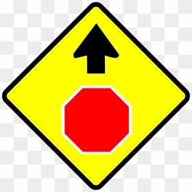 Mutcd Stop Ahead Sign, HD Png Download - stop sign png
