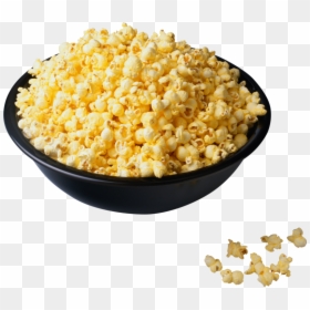 Bowl Of Popcorn Png, Transparent Png - popcorn png