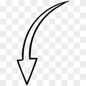 White Doodle Arrow Png, Transparent Png - white arrow png