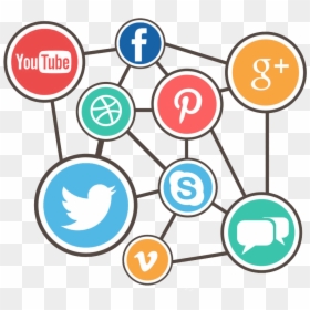 Social Media Network Icon Png, Transparent Png - social media png