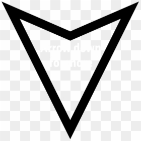 White Arrow Down Png, Transparent Png - white arrow png
