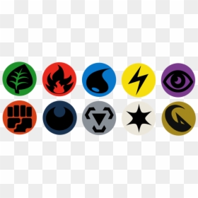 Pokemon Type Symbols Png, Transparent Png - pokemon logo png