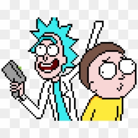 Rick And Morty Pixel Art, HD Png Download - rick and morty png
