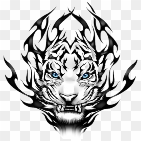 Black And White Tiger Png, Transparent Png - tiger png