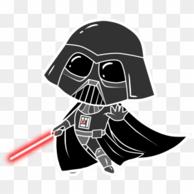 Cute Cartoon Darth Vader, HD Png Download - darth vader png
