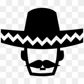 Mexican Sombrero Clipart Black And White, HD Png Download - sombrero png