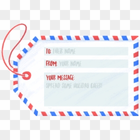 Happy Holiday Name Tag, HD Png Download - happy holidays png