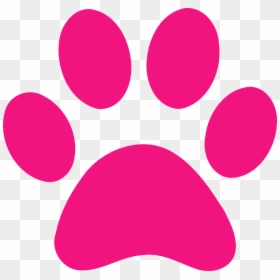 Pink Dog Paw Print, HD Png Download - paw print png