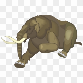 Mastodon Cartoon, HD Png Download - elephant png