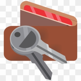 Wallet And Keys Png Transparent Download - Graphic Design, Png Download - key png