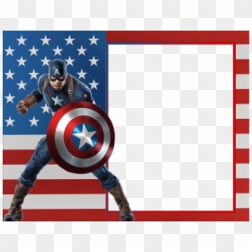Captain America Marvel Cinematic Universe Clip Art - Captain America Frame, HD Png Download - captain america png