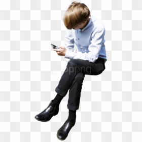 Kid Sitting Png, Transparent Png - people sitting png