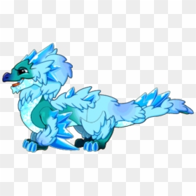 Dragonvale Frostfluff, HD Png Download - cute dragon png