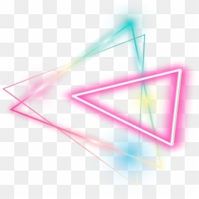 Transparent Neon Triangle Png, Png Download - lightning png no background