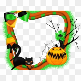 Halloween Frame Clipart, HD Png Download - marco para fotos png