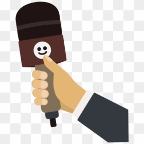 Interview Drawing, HD Png Download - cartoon microphone png