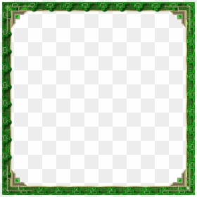 Dark Green Frame Png, Transparent Png - green square png