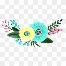 Mint Green Flower Clipart, HD Png Download - green flowers png