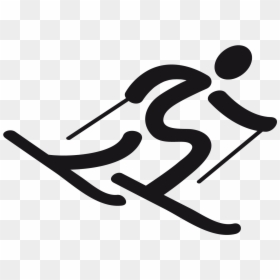 Alpine Skiing Olympic Symbol, HD Png Download - skis png