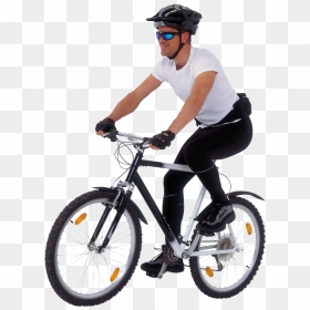 Man Riding Bicycle Png, Transparent Png - bicicleta png
