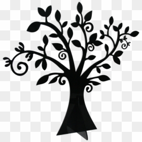 Heart Family Tree Clipart Trees Silhouette, HD Png Download - tree png silhouette
