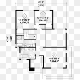 Modern Style Floor Plan, HD Png Download - floor plan png