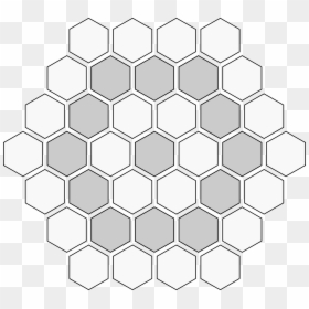 Hexagons In A Hexagon, HD Png Download - black hexagon png
