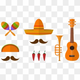 Mariachi Vector, HD Png Download - mariachi sombrero png