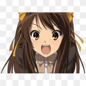Haruhi Suzumiya No Background, HD Png Download - anime girl face png