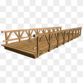 Clipart Wood Bridge, HD Png Download - bed side view png