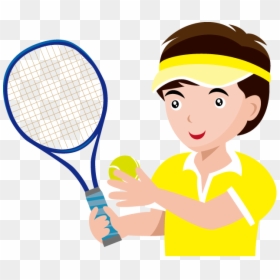 Playing Tennis Clipart Png, Transparent Png - tennis player png