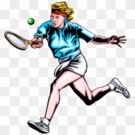 Woman Playing Tennis Clipart, HD Png Download - tennis player png