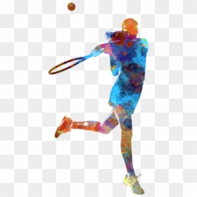 Female Tennis Player Painting, HD Png Download - tennis player png