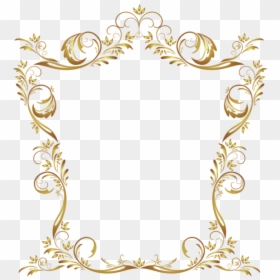 Bordure Page De Garde, HD Png Download - gold filigree png