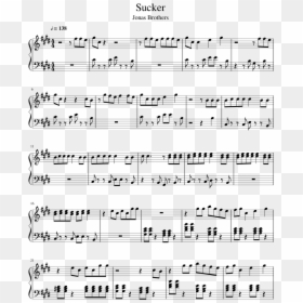 Sucker Jonas Brothers Sheet Music, HD Png Download - sucker png